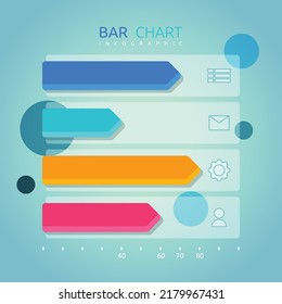 Bar Graph Chart Business Statistic Data Infographic Template