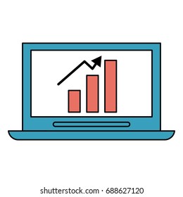 bar graph chart icon image 