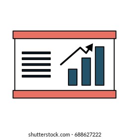 bar graph chart icon image 