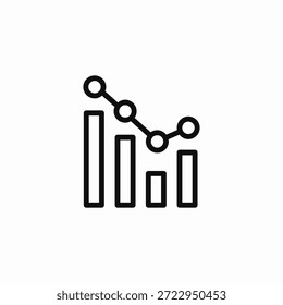 gráfico de barras ícone do gráfico vetor