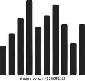 Gráfico de barras con diferentes alturas