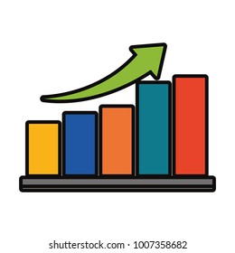 bar graph icon image
