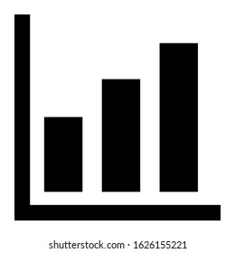 bar graph icon or logo isolated sign symbol vector illustration - high quality black style vector icons
