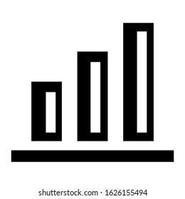 bar graph icon or logo isolated sign symbol vector illustration - high quality black style vector icons

