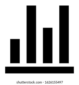bar graph icon or logo isolated sign symbol vector illustration - high quality black style vector icons
