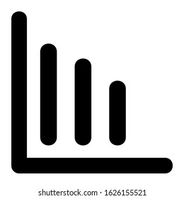 bar graph icon or logo isolated sign symbol vector illustration - high quality black style vector icons
