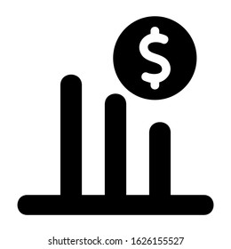 bar graph icon or logo isolated sign symbol vector illustration - high quality black style vector icons

