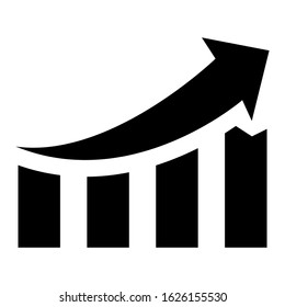 bar graph icon or logo isolated sign symbol vector illustration - high quality black style vector icons
