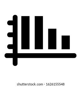bar graph icon or logo isolated sign symbol vector illustration - high quality black style vector icons
