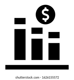bar graph icon or logo isolated sign symbol vector illustration - high quality black style vector icons
