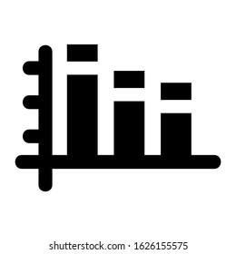 bar graph icon or logo isolated sign symbol vector illustration - high quality black style vector icons
