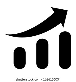 bar graph icon or logo isolated sign symbol vector illustration - high quality black style vector icons
