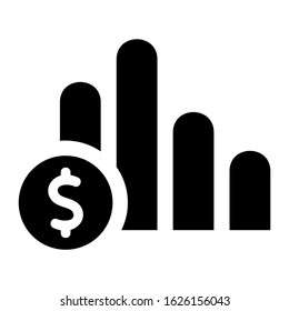 bar graph icon or logo isolated sign symbol vector illustration - high quality black style vector icons
