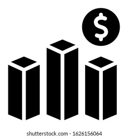 bar graph icon or logo isolated sign symbol vector illustration - high quality black style vector icons

