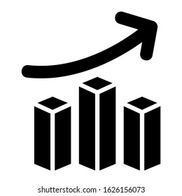 bar graph icon or logo isolated sign symbol vector illustration - high quality black style vector icons

