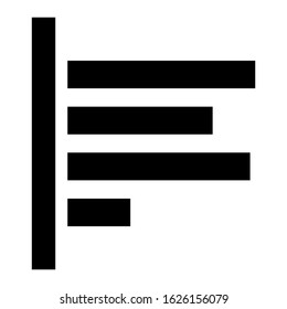 bar graph icon or logo isolated sign symbol vector illustration - high quality black style vector icons
