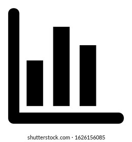 bar graph icon or logo isolated sign symbol vector illustration - high quality black style vector icons
