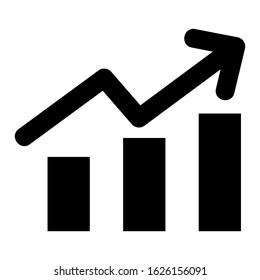 bar graph icon or logo isolated sign symbol vector illustration - high quality black style vector icons

