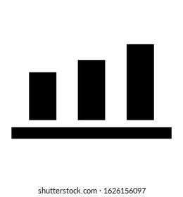 bar graph icon or logo isolated sign symbol vector illustration - high quality black style vector icons
