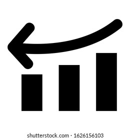 bar graph icon or logo isolated sign symbol vector illustration - high quality black style vector icons

