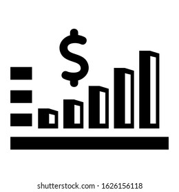 bar graph icon or logo isolated sign symbol vector illustration - high quality black style vector icons
