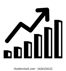 bar graph icon or logo isolated sign symbol vector illustration - high quality black style vector icons
