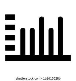 bar graph icon or logo isolated sign symbol vector illustration - high quality black style vector icons
