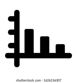 bar graph icon or logo isolated sign symbol vector illustration - high quality black style vector icons
