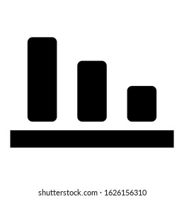 bar graph icon or logo isolated sign symbol vector illustration - high quality black style vector icons
