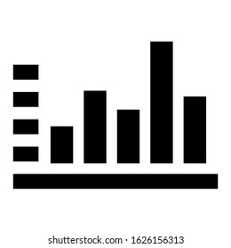 bar graph icon or logo isolated sign symbol vector illustration - high quality black style vector icons
