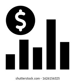 bar graph icon or logo isolated sign symbol vector illustration - high quality black style vector icons
