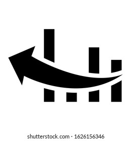bar graph icon or logo isolated sign symbol vector illustration - high quality black style vector icons
