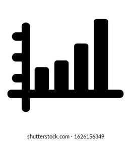 bar graph icon or logo isolated sign symbol vector illustration - high quality black style vector icons
