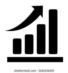 bar graph icon or logo isolated sign symbol vector illustration - high quality black style vector icons
