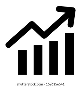 bar graph icon or logo isolated sign symbol vector illustration - high quality black style vector icons
