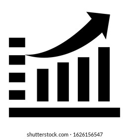bar graph icon or logo isolated sign symbol vector illustration - high quality black style vector icons
