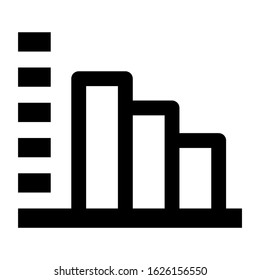 bar graph icon or logo isolated sign symbol vector illustration - high quality black style vector icons
