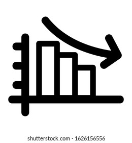bar graph icon or logo isolated sign symbol vector illustration - high quality black style vector icons
