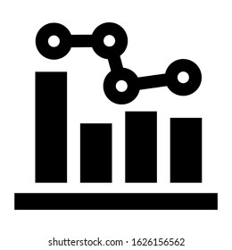 bar graph icon or logo isolated sign symbol vector illustration - high quality black style vector icons
