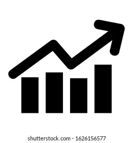 bar graph icon or logo isolated sign symbol vector illustration - high quality black style vector icons
