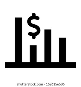 bar graph icon or logo isolated sign symbol vector illustration - high quality black style vector icons
