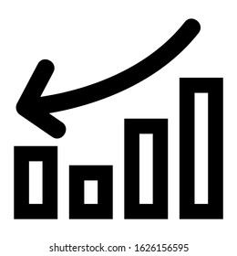 bar graph icon or logo isolated sign symbol vector illustration - high quality black style vector icons
