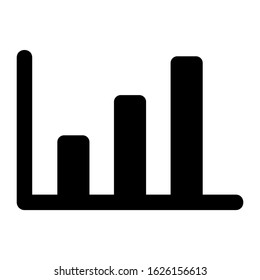 bar graph icon or logo isolated sign symbol vector illustration - high quality black style vector icons
