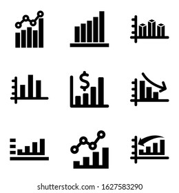 bar graph icon or logo isolated sign symbol vector illustration - Collection of high quality black style vector icons
