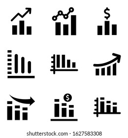 bar graph icon or logo isolated sign symbol vector illustration - Collection of high quality black style vector icons
