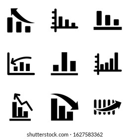 bar graph icon or logo isolated sign symbol vector illustration - Collection of high quality black style vector icons
