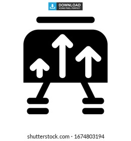 icono de gráfico de barras o logotipo símbolo de signo aislado ilustración vectorial - iconos vectoriales de estilo negro de alta calidad
