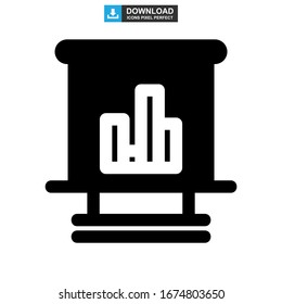 Stangengrafiksymbol oder Logo einzeln auf Zeichen Vektorillustration Illustration - hochwertige Vektorsymbole mit schwarzem Hintergrund
