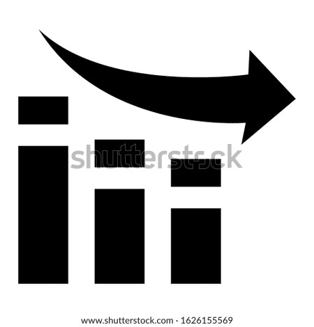 bar graph icon or logo isolated sign symbol vector illustration - high quality black style vector icons

