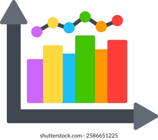 Bar Graph Icon Symbol Art Sign